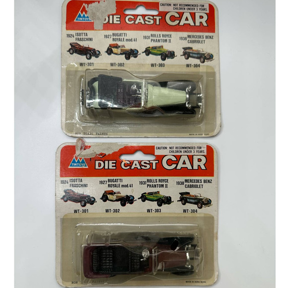 Lot of 2 Tintoys Die Cast Cars - Picture 1 of 6